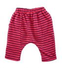 台灣製可愛舒適套裝組(棉上衣+條紋褲)紅色
