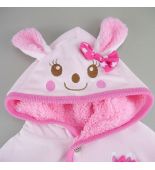 台灣製連帽保暖斗篷-可愛兔耳朵