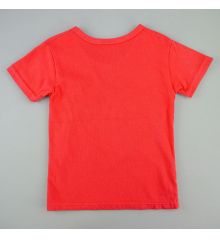台灣製拼布短袖T-紅