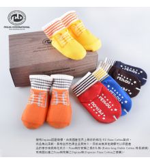 台灣製Supima運動BABY止滑鞋型襪禮盒(0~18M)