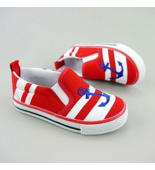 台灣製兒童帆布鞋(紅錨)