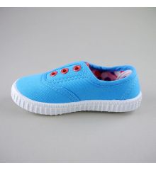 兒童百搭素色帆布鞋(藍)