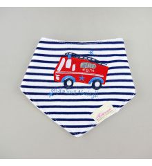 【特價】三角領巾‧口水巾 (三條組)-消防車