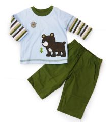 Carter’s 可愛小熊假兩件式長袖兩件組套裝