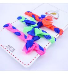 韓國製彈性髮繩/手環髮帶-麻花編織(3條/組)