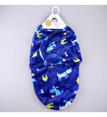 珊瑚絨保暖嬰兒包巾-B