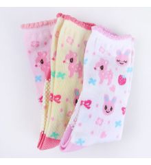 1~3歲女寶寶防滑點膠童襪‧3雙/組(隨機出貨)