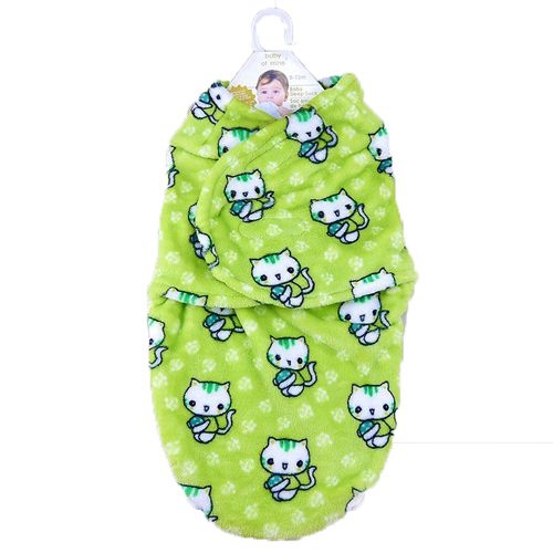 珊瑚絨保暖嬰兒包巾-C