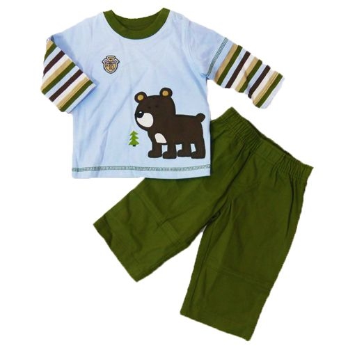 Carter’s 可愛小熊假兩件式長袖兩件組套裝