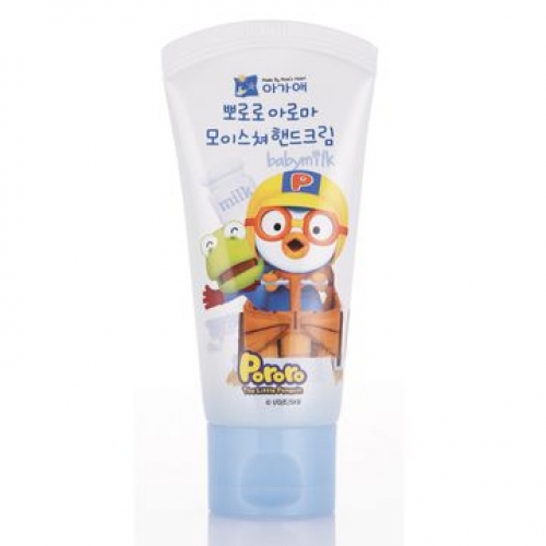 韓國製Pororo快樂小企鵝兒童護手霜-牛奶(50g)