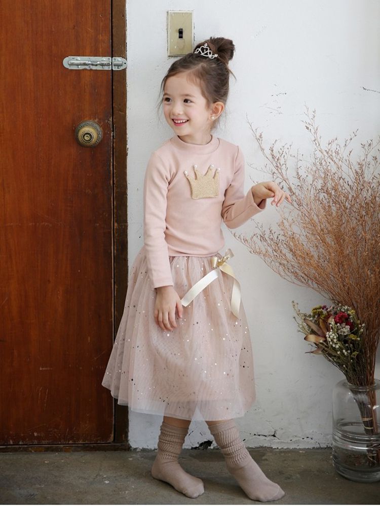 韓國製雙層紗長裙