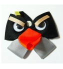 Angry Birds 憤怒鳥純手工髮夾-黑色