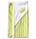 YS小鱷魚嬰兒包巾(條紋綠)