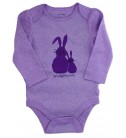 babyGap 紫色親子兔長袖包屁衣(12-18M)
