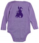 babyGap 紫色snuggle bunny長袖包屁衣(18-24M)