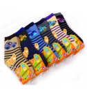 台灣製貝柔小汽車寶寶中筒襪(3-5歲13~15cm)三雙花色不同隨機配色