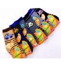台灣製貝柔小車車寶寶中筒襪(0-2歲9~12cm)三雙花色不同隨機配色