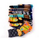 台灣製貝柔愛心/小熊寶寶中筒襪(0-2歲9~12cm)三雙花色不同隨機配色