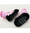 新生兒寶寶造型玫瑰蝴蝶結襯飾襪(粉、白兩色可供選擇)0-6個月