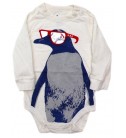 babyGap 極地酷企鵝長袖包屁衣(12-18M)