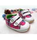 ◆彩色格紋防滑軟膠底寶寶鞋/防滑學步鞋/小童鞋8859B