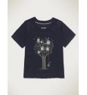 2012夏款babyGap深藍夜樹屋印花短袖T恤(12-18M)