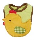 法國品牌bon bébé毛巾料動物造型/圍兜/口水巾(小公雞)