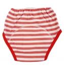 純棉卡通印花寶寶三層學習褲(90cm/13kg)紅白條紋