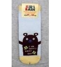 【KID'S BASIC】可愛卡通彈性前側印花水手襪/直板襪(15-19cm)動物系J