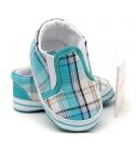 GYMBOREE水藍格紋寶寶學步鞋/嬰兒鞋/寶寶鞋