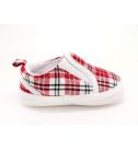 紅格紋寬鞋頭寶寶鞋/學步鞋/嬰兒鞋(10.5~11.5cm)