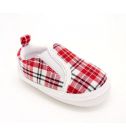 紅格紋寬鞋頭寶寶鞋/學步鞋/嬰兒鞋(10.5~11.5cm)