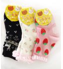 可愛卡通女寶寶襪(9-15cm)三雙一組(C)
