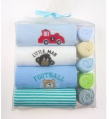 精美盒裝九件組新生兒寶寶禮盒-男寶寶長袖款