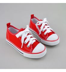 【特價】台灣製復古帆布鞋-紅