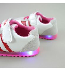閃燈寶寶鞋‧學步鞋-桃紅
