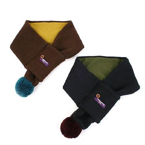【冬款超值特價】韓國winghouse素色毛球保暖圍巾【WH0167】
