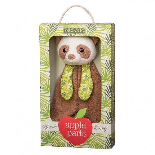 美國Apple Park 野餐好朋友系列-安撫巾禮盒(綠葉貓熊)