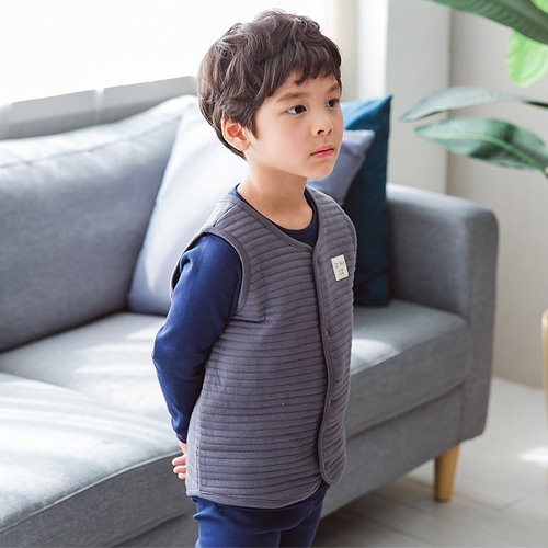【超值特價】韓國製柔軟舒適有機棉背心-灰色