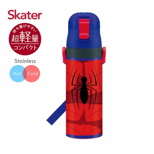 日本Skater不鏽鋼直飲保溫水壺(470ml)蜘蛛人