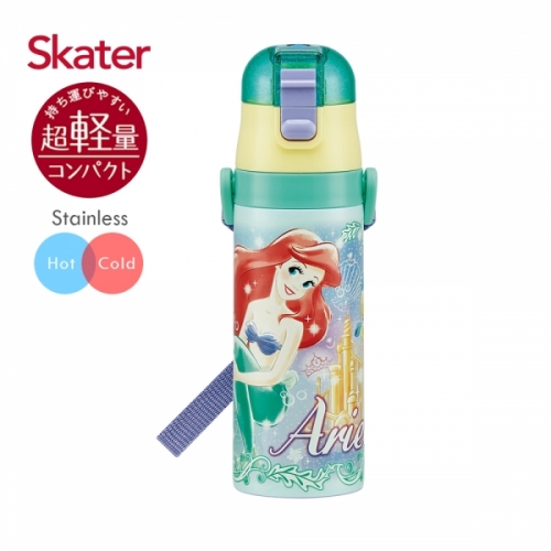 日本Skater不鏽鋼直飲保溫水壺(470ml)小美人魚愛麗兒