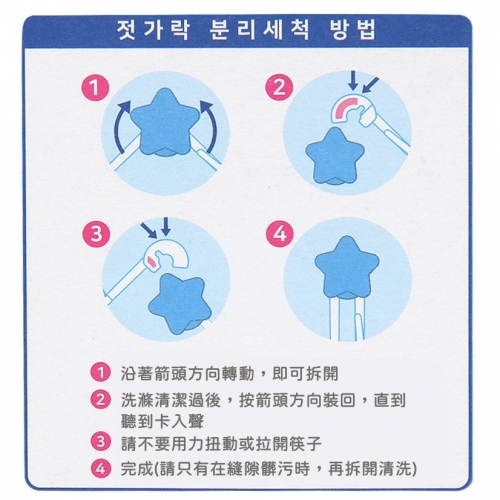 韓國製DINOCORE恐龍戰騎不鏽鋼學習筷(五角型)