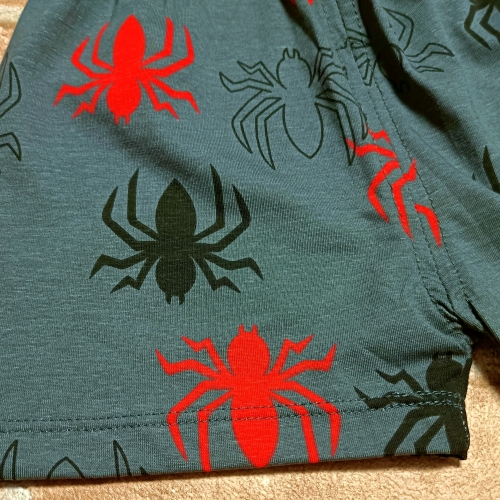 95%棉/可愛小童棉質套裝(上衣+褲子)紅底蜘蛛人