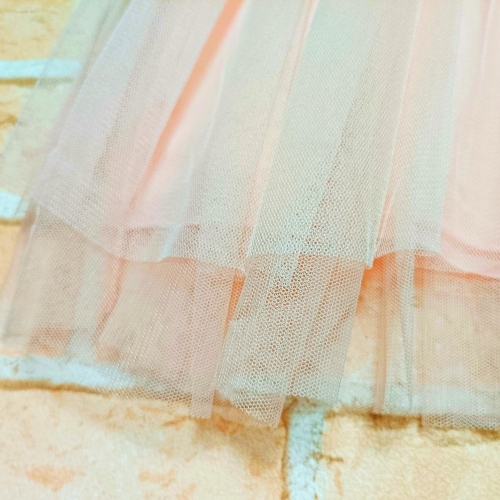 珠珠蕾絲紗裙連身洋裝(兩層紗+棉質內襯)
