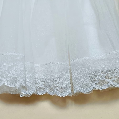 白色紗裙小洋裝(兩層紗+棉質內襯)