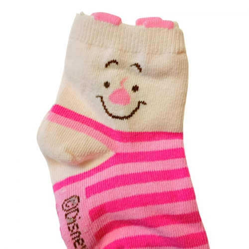 正韓襪子/韓國製卡通襪/兒童襪/短襪-粉紅小豬