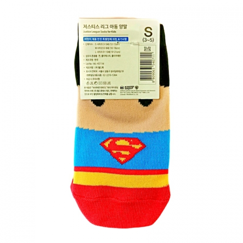 正韓襪子/韓國製卡通襪/船形襪/兒童襪-超人
