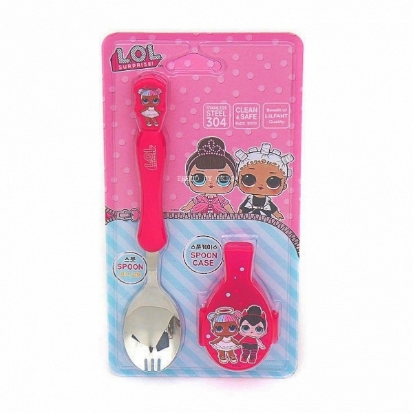 韓國製不鏽鋼湯匙(叉子)-LOL驚喜娃娃