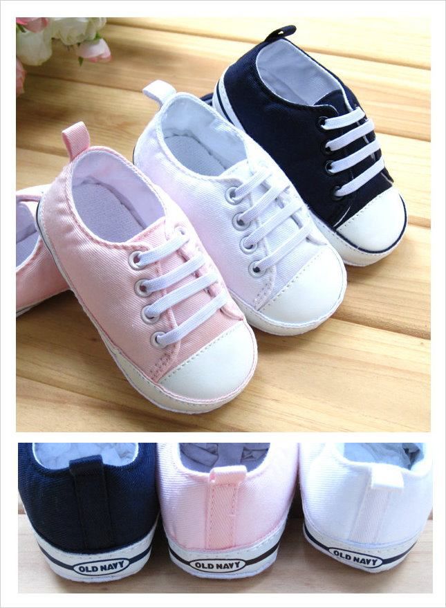 OLD NAVY 經典款帆布寶寶鞋/嬰兒鞋/學步鞋(白色)
