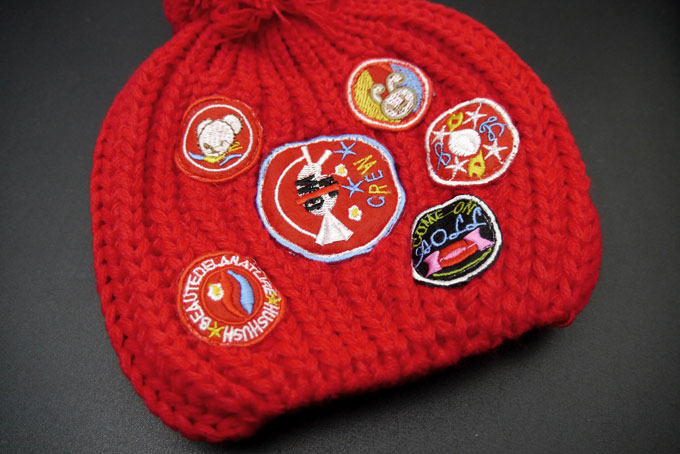 韓國秋冬款童帽/針織帽/帥氣毛線帽(紅) 
